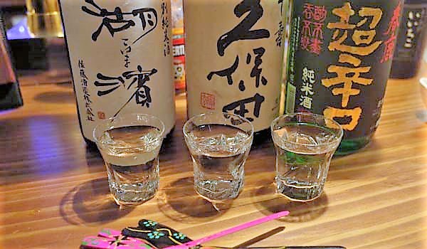日本酒のみくらべセット／600円